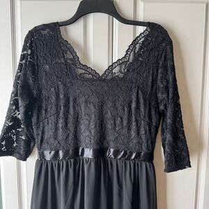 Black Lace Formal Dress
